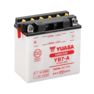 МОТО Yuasa 12V 8,4Ah YuMicron Battery (сухозаряжений) YUASA YB7-A