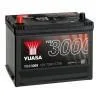 Акумулятор 12В 72Агод./630А YBX3000 SMF (L+ стандартні клеми) 269x174x223 B9 - монтажний фланець 29мм (пусковий) YUASA YBX3069