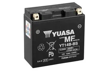 МОТО Yuasa 12V 12,6Ah MF VRLA Battery (сухозаряжений) YUASA YT14B-BS