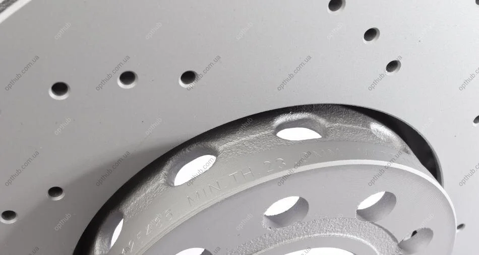 Диск гальмівний ПЕРЕДН SPORT Z AUDI A4 01/95- A4 AVANT 04/01- A6 01/97-01/05 A6 AVANT 11/97-01/05, ZIMMERMANN 100.1216.52 (фото 1)