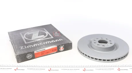 Диск гальмівний ПЕРЕДН AUDI A3 05/03-,SEAT LEON 05/05-,SKODA SUPERB 03/08-,VW EOS 03/06- GOLF 10/ -ua ZIMMERMANN 100.3301.20