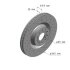 Диск гальмівний ПЕРЕДН SPORT Z AUDI A3 05/03-,SEAT LEON 05/05-,SKODA SUPERB 03/08-,VW EOS 03/06- -ua ZIMMERMANN 100.3301.52 (фото 1)