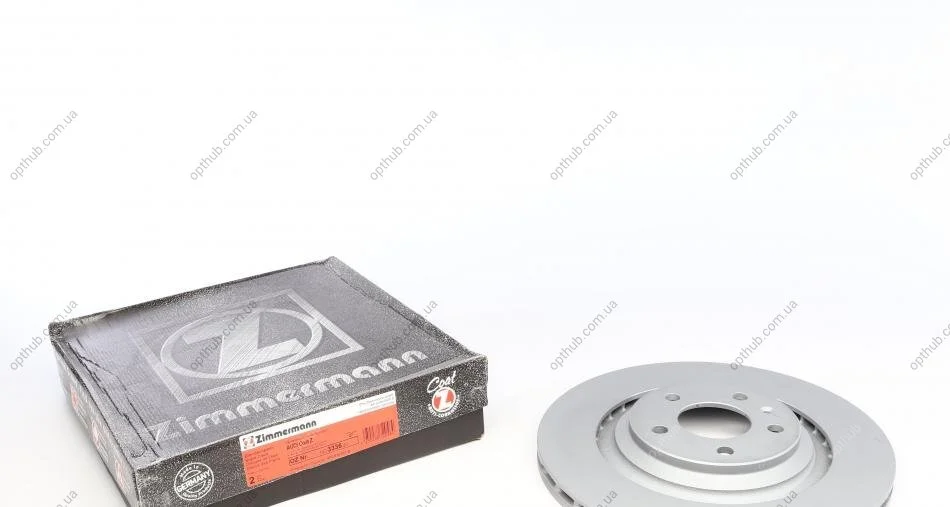 Диск тормозной (задний) Audi A6 06-11 (330х22) (с покрытием) (вентилированный)) UA63 ZIMMERMANN 100.3336.20 (фото 1)