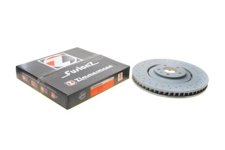 Диск гальмівний (передній) Audi A8/Q5 09- (380x36) (opt-om) ZIMMERMANN 100.3363.70