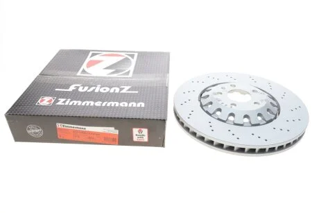 Диск гальмівний (передній) Audi A6/Q7 15- (375x36) (opt-om) ZIMMERMANN 100.3374.70