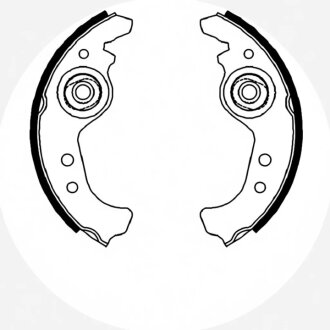 Колодки гальмівні барабанні (комплект 4 шт) ZIMMERMANN 10990.100.1