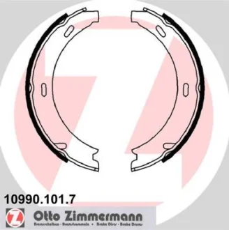 Колодки гальмівні барабанні (комплект 4 шт) BB MERCEDES, PORSCHE ZIMMERMANN 10990.101.7