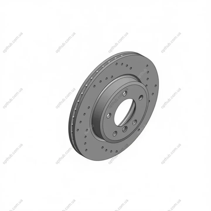 Диск гальмівний ПЕРЕДН SPORT Z BMW 3 COMPACT(E46) 06/01-02/05 3 TOURING(E46) 10/99-02/05 3(E46) 02 ZIMMERMANN 150.1288.52 (фото 1)