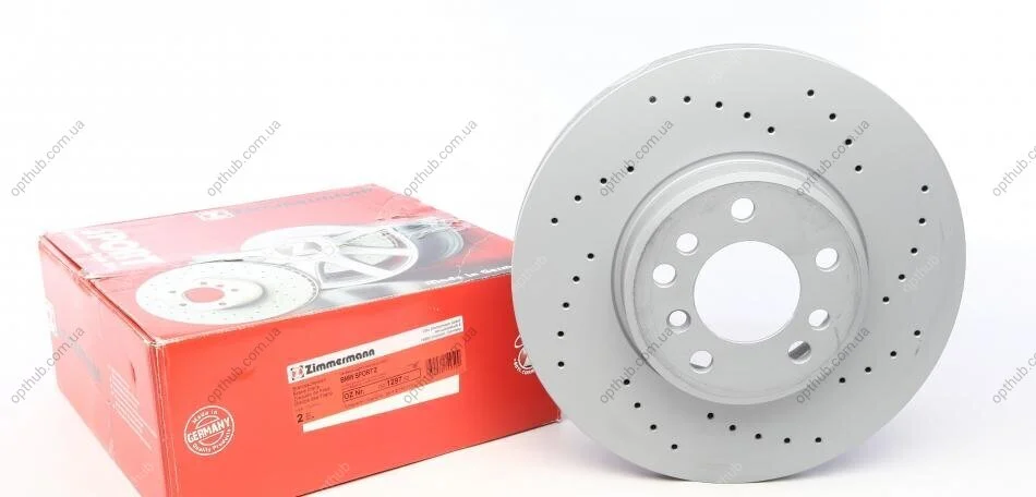 Диск гальмівний ПЕРЕДН SPORT Z BMW X5(E53) 05.2000- -ua ZIMMERMANN 150.1297.52 (фото 1)