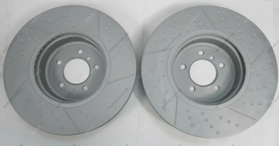 Диск гальмівний (передній) BMW 1 (F20)/3 (F30/F80)/4 (F32/F82) 11- (370x30) (з покриттям) (opt-om) ZIMMERMANN 150.2905.20 (фото 1)