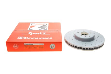 Диск гальмівний (передній) BMW 5 (G30/F90)/7 (G11/G12) 15- (348x36) (R) (з покриттям) (ве (opt-om) ZIMMERMANN 150.2937.52