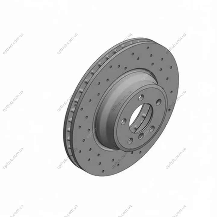 Диск гальмівний ПЕРЕДН SPORT Z BMW 5(E60) 535 04-, 6 (E63) 630I 07-, 7 (E65,66) 730-760 05- -ua ZIMMERMANN 150.3408.52 (фото 1)
