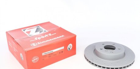 Диск гальмівний ПЕРЕДН SPORT Z BMW X3 [E83] 01.2004-08.2008, X3 XDRIVE [E83] 09.2008- ZIMMERMANN 150.3431.52