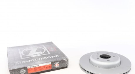 Диск гальмівний (передній) BMW 5 (F10/F11)/6 (F06/F13) 09- (348x30) (з покриттям) (вент.) UA63 ZIMMERMANN 150.3483.20