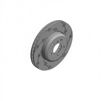 Диск гальмівний ПЕРЕДН ПРАВЫЙ С КАНАВКАМИ ЧЕРНЫЙ BMW 5(F07),5 TOURING(F11),7(F01,F02,F03,F04) 20 -ua ZIMMERMANN 150.3483.55