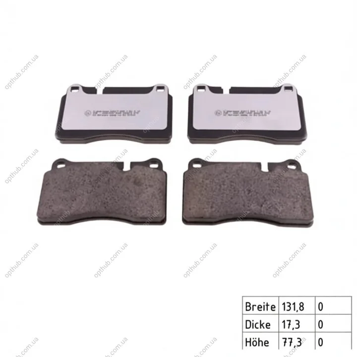 Колодки гальмівні дискові ПЕРЕДН СЕРИЯ RD:Z LAND ROVER RANGE ROVER III 02-12. RANGE ROVER SPORT 05 -ua ZIMMERMANN 20217.965.1 (фото 1)
