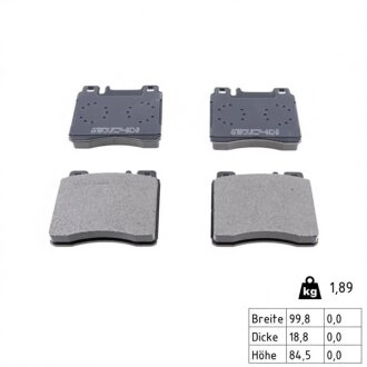 Колодки гальмівні дискові ПЕРЕДН/ЗАДН MERCEDES 300, 400, 500, 600, C -ua ZIMMERMANN 21303.188.1