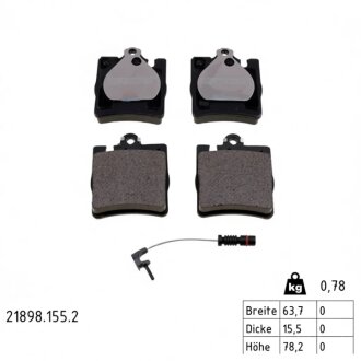 Колодки гальмівні дискові ZIMMERMANN 21898.155.2