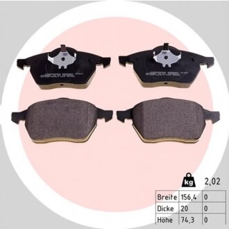 Колодки гальмівні дискові ПЕРЕДН AUDI A4 1.8-2.8 95-01,SKODA OCTAVIA 1.8-2.0 01-;VW BORA 1.8-2.3 0 -ua ZIMMERMANN 21911.200.1