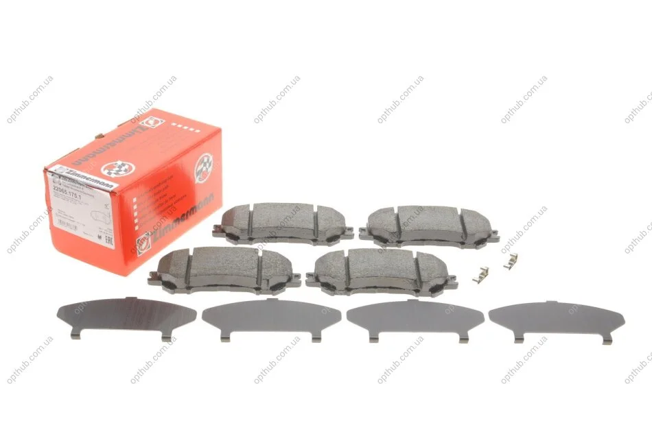 Колодки гальмівні (передні) Nissan Qashqai II/X-Trail/ Renault Kadjar 13- (141.9x59.8x18) (Ak UA63 ZIMMERMANN 22065.175.1 (фото 1)