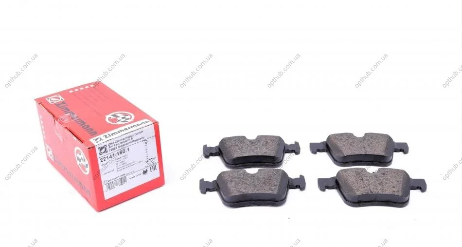 Колодки гальмівні (задні) Land Rover Range Rover/Discovery Sport/Volvo S60/S90/V60/V90 15- (T UA63 ZIMMERMANN 22141.160.1 (фото 1)