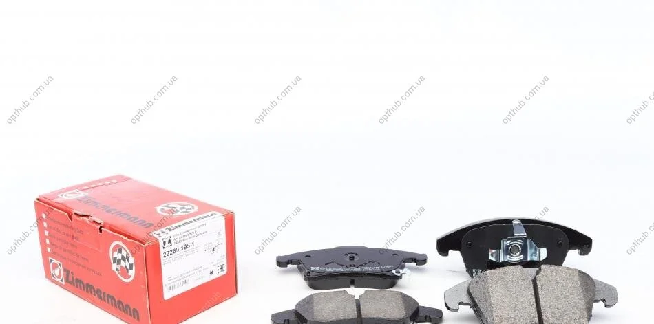 Колодки гальмівні (передні) Ford Galaxy/S-Max 15-/Mondeo V 14- (Teves) UA63 ZIMMERMANN 22269.195.1 (фото 1)