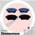 Колодки гальмівні дискові ЗАДН MAZDA 6 ATENZA 2.0-2.5 2012- -ua ZIMMERMANN 22349.155.1 (фото 1)