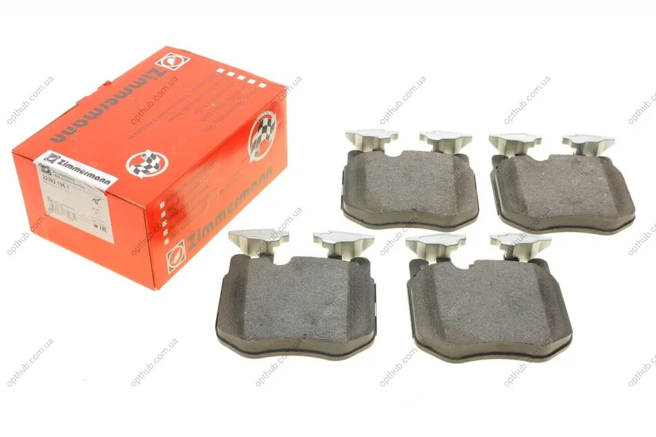 Колодки гальмівні (передні) BMW 3 (G20,G21)/5 (G30,G31)/7 (G11,12)/X5 (G05)/X6 (G06) 17- (Bre UA63 ZIMMERMANN 22392.195.1 (фото 1)