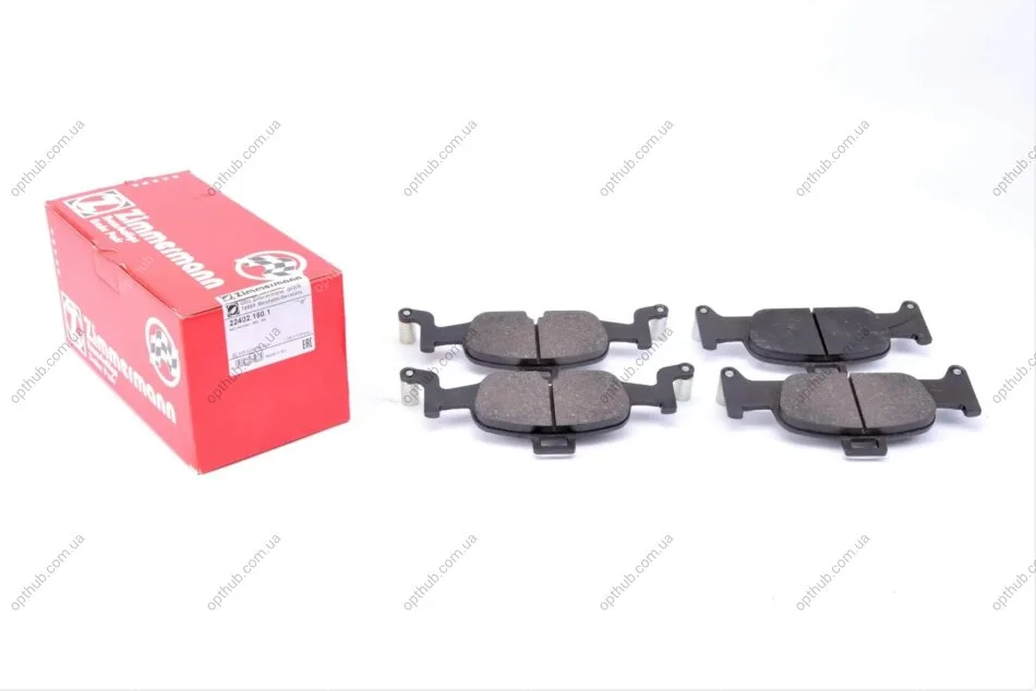 Колодки гальмівні дискові ПЕРЕДН AUDI A4 (8W2, B9) AVANT (8W5, B9)05/15- -ua ZIMMERMANN 22402.160.1 (фото 1)