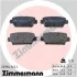 Колодки тормозные дисковые (комплект 4 шт) ЗАДН MITSUBISHI ECLIPSE CROSS (GK) 10/17- ZIMMERMANN 22994.145.1 (фото 1)