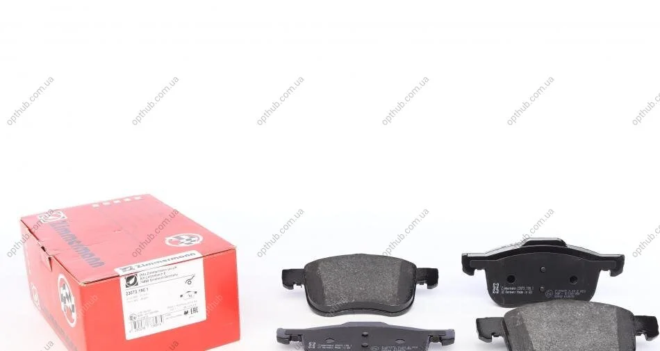 Колодки гальмівні дискові ПЕРЕДН VOLVO S60 S80 98-,V70 00-,XC70 -07 -ua ZIMMERMANN 23073.190.1 (фото 1)