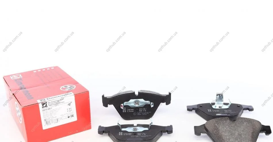 Колодки гальмівні (передні) BMW 3 (E90/E92/E93) 06-13 (Ate-Teves) UA63 ZIMMERMANN 23312.200.1 (фото 1)