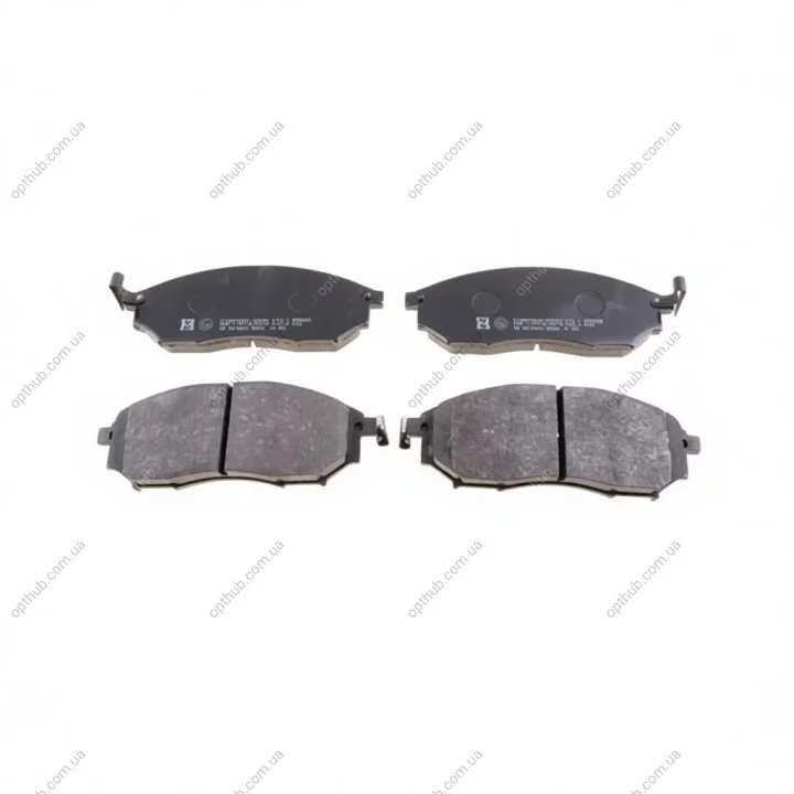 Колодки гальмівні дискові ПЕРЕДН NISSAN MURANO 2003 -, NAVARA 2004 -, PATHFINDER 2005 -, QASHQAI / -ua ZIMMERMANN 23698.170.1 (фото 1)