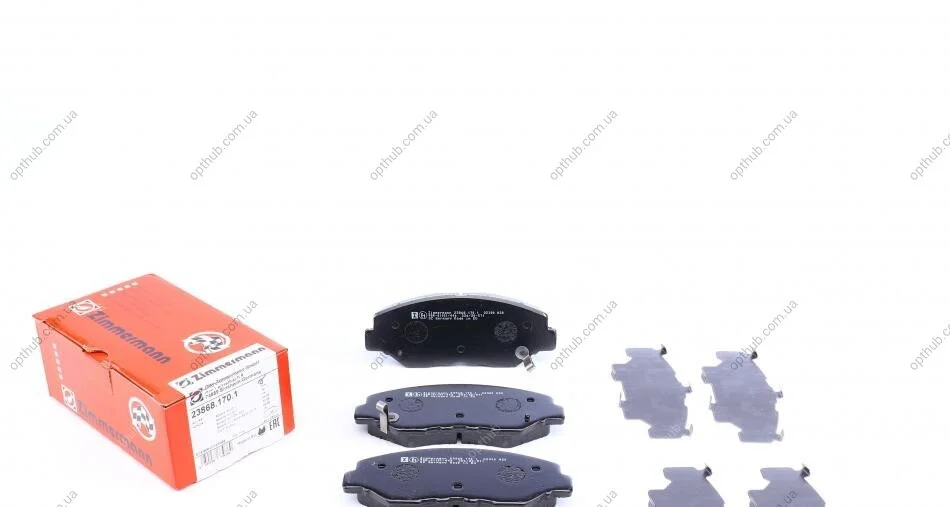 Колодки гальмівні дискові ПЕРЕДН HONDA ACCORD 2.0-2.4 03-, CR-V 2.0 02-06 -ua ZIMMERMANN 23868.170.1 (фото 1)