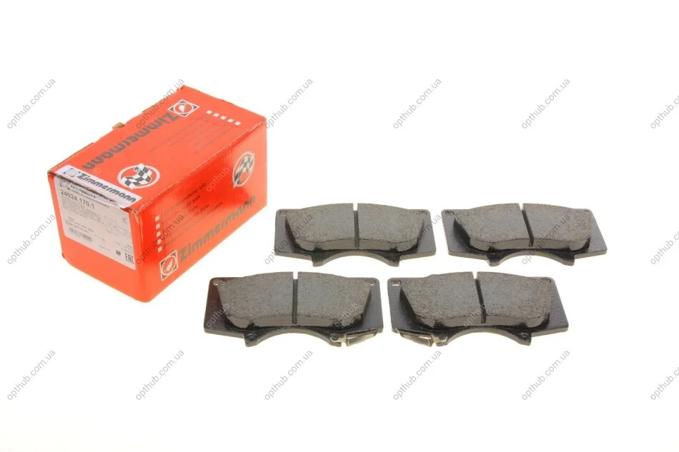 Колодки гальмівні (передні) Toyota Land Cruiser 02-/Mitsubishi Pajero IV 06- (Sumitomo) UA63 ZIMMERMANN 24024.170.1 (фото 1)