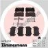 Колодки гальмівні (передні) VW Touareg 02- (Brembo) (з аксесуарами) UA63 ZIMMERMANN 24098.170.3 (фото 5)
