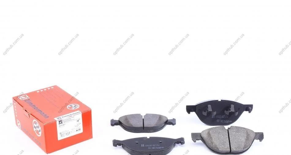 Колодки гальмівні дискові ПЕРЕДН BMW X5 (E70) 07-, X6 (E71) 08- -ua ZIMMERMANN 24172.200.1 (фото 1)