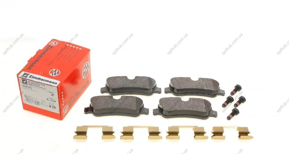 Колодки гальмівні дискові ЗАДН LANDROVER DISCOVERY III-IV 2.7-5.0 04-,RANGE ROVER III 3.0-5.0 05-, ZIMMERMANN 24192.175.2 (фото 1)
