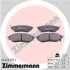 Колодки гальмівні дискові ПЕРЕДН SUBARU FORESTER 2013 -, LEGACY IV 2003 -, LEGACY V 2009 -, OUTBAC -ua ZIMMERMANN 24222.175.1 (фото 5)