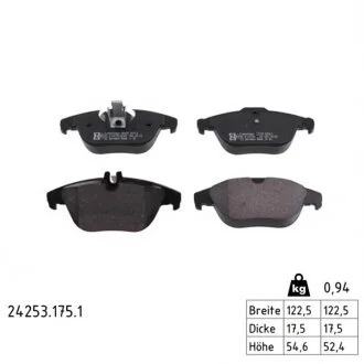 Колодки гальмівні дискові ЗАДН MB GLK (X204) 280 4 MATIC, 350 4 MATIC, 220 CDI 4 MATIC, 320 CDI 4 -ua ZIMMERMANN 24253.175.1