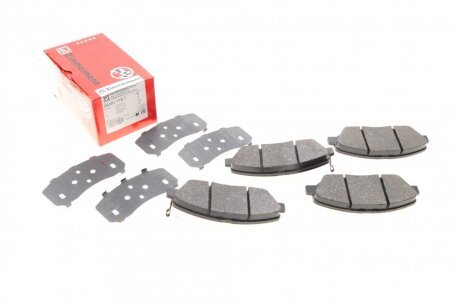 Колодки гальмівні дискові ПЕРЕДН HYUNDAI SANTA FE 06-. KIA SORENTO 2010-. SSANG YONG KORANDO 2011- ZIMMERMANN 24351.170.1