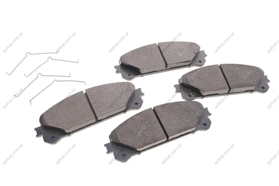 Колодки гальмівні (передні) Lexus RX 08-/Toyota Rav 4 12- (167x59.4) (Advics) (з аксесуарами) UA63 ZIMMERMANN 24452.175.2 (фото 1)