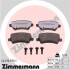 Колодки гальмівні дискові ЗАДН СЕРИЯ RD:Z FORD GALAXY 06-15,S-MAX 06-/LAND ROVER FREELANDER 11-14, ZIMMERMANN 24496.970.1 (фото 1)