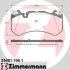 Колодки тормозные дисковые, к-кт ZIMMERMANN 246811661 (фото 1)