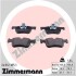 Колодки тормозные дисковые передние BMW 3(F30) 1.6 2.0 2011-, BMW 1 (F20) 2010- ZIMMERMANN 24912.185.1 (фото 1)