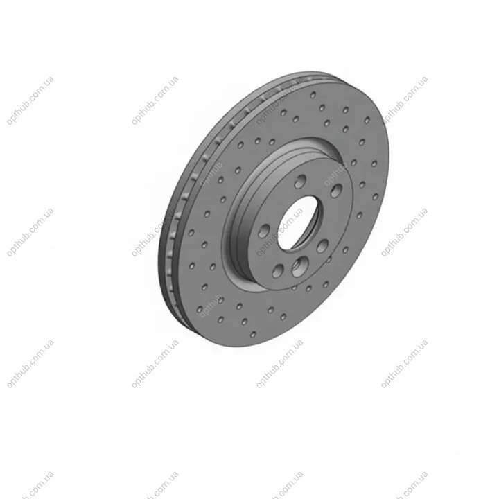 Диск тормозной передний SPORT Z FORD GALAXY 1.8-2.3 06-,MONDEO 1.6-2.5 07-,S-MAX 1.8-2.3 07- VOLVO ZIMMERMANN 250.1360.52 (фото 1)