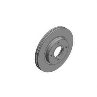 Диск гальмівний (передній) Ford Fiesta 08- (258x23) (з покриттям) (вентильований) UA63 ZIMMERMANN 250.1363.20