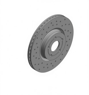 Диск гальмівний ПЕРЕДН SPORT Z FORD FOCUS 2.5ST 05-;VOLVO C70,S40,V50 04- -ua ZIMMERMANN 250.1372.52