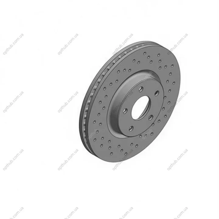 Диск тормозной передний SPORT Z FORD MONDEO V 09/14- ZIMMERMANN 250.1375.52 (фото 1)