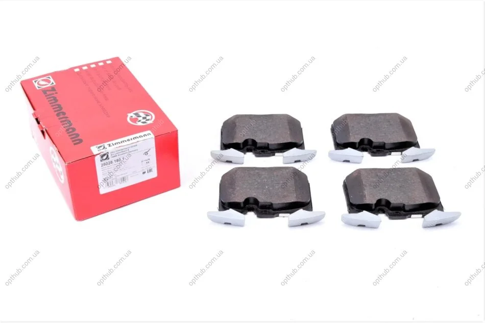 Колодки гальмівні дискові ПЕРЕДН BMW 3(F30) 3.0 2011-, 1 (F20.21) M 2011- ZIMMERMANN 25028.180.1 (фото 1)